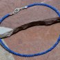 Blue Jade Round 3mm Smooth beads adjustable stacking bracelet | STK-1588