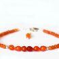 Carnelian Drop 4mm Faceted beads adjustable stacking bracelet | STK-1898