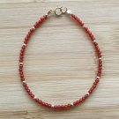 Carnelian Round 2mm Smooth beads adjustable stacking bracelet | STK-1903