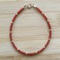 Carnelian Round 2mm Smooth beads adjustable stacking bracelet | STK-1903