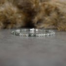Fluorite Round 3mm Faceted beads adjustable stacking bracelet | STK-2833