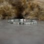 Fluorite Round 3mm Faceted beads adjustable stacking bracelet | STK-2833