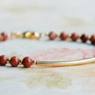 Goldstone Round 6mm Smooth beads adjustable stacking bracelet | STK-3248