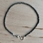 Hematite Round 2mm Faceted beads adjustable stacking bracelet | STK-3488