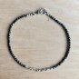 Hematite Round 2mm Faceted beads adjustable stacking bracelet | STK-3517