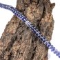 Iolite Rondelle 3mm Smooth beads adjustable stacking bracelet | STK-3682