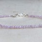 Kunzite Round 2mm  Faceted beads adjustable stacking bracelet | STK-3791