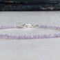 Kunzite Round 2mm Faceted beads adjustable stacking bracelet | STK-3791
