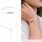 Larimar Fancy 3-4mm Smooth beads adjustable stacking bracelet | STK-4396