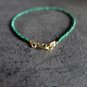 Malachite Round 2mm Smooth beads adjustable stacking bracelet | STK-4535