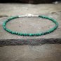 Malachite Round 3mm Smooth beads adjustable stacking bracelet | STK-4537