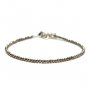 Pyrite Round 2.5mm Faceted beads adjustable stacking bracelet | STK-5160