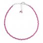 Ruby Round 2-2.5mm Faceted beads adjustable stacking bracelet | STK-5361