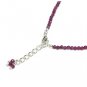 Ruby Round 2-2.5mm Faceted beads adjustable stacking bracelet | STK-5368