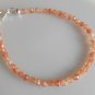 Sunstone Round 4mm Faceted beads adjustable stacking bracelet | STK-5488