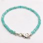 Amazonite Round 3mm Faceted beads adjustable stacking bracelet | STK-0092