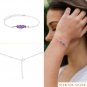 Amethyst Fancy 2-4mm Smooth beads adjustable stacking bracelet | STK-0193