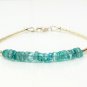 Apatite Rondelle 3mm Smooth beads adjustable stacking bracelet | STK-0634