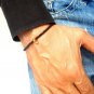 Black Onyx Round 5mm Smooth beads adjustable stacking bracelet | STK-1101