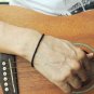 Black Onyx Round 5mm Smooth beads adjustable stacking bracelet | STK-1105