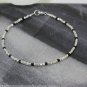 Black Onyx Round 2mm Smooth beads adjustable stacking bracelet | STK-1118