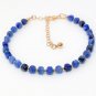 Blue Kyanite Box 8mm Smooth beads adjustable stacking bracelet | STK-1608