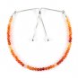 Carnelian Round 3mm Faceted beads adjustable stacking bracelet | STK-1825