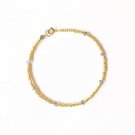 Iolite Rondelle 3mm Faceted beads adjustable stacking bracelet | STK-3674