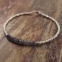 Iolite Rondelle 4mm Faceted beads adjustable stacking bracelet | STK-3729