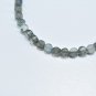 Labradorite Coin 4mm Smooth beads adjustable stacking bracelet | STK-3993