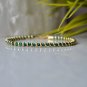 Malachite Round 2mm Faceted beads adjustable stacking bracelet | STK-4522