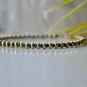 Malachite Round 2mm Faceted beads adjustable stacking bracelet | STK-4522