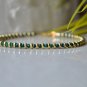 Malachite Round 2mm Faceted beads adjustable stacking bracelet | STK-4522