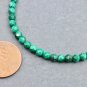 Malachite Round 4mm Faceted beads adjustable stacking bracelet | STK-4523