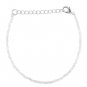 Moonstone Round 2mm Faceted beads adjustable stacking bracelet | STK-4600