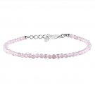Morganite Round 3mm Faceted beads adjustable stacking bracelet | STK-4614