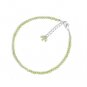 Peridot Round 2.5mm Faceted beads adjustable stacking bracelet | STK-5037
