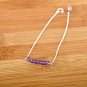 Amethyst Round 3.5mm Faceted beads adjustable stacking bracelet | STK-0219