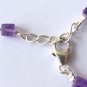 Amethyst Cube 4.5-5mm Smooth beads adjustable stacking bracelet | STK-0301