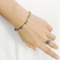 Blue Jasper Round 6mm Smooth beads adjustable stacking bracelet | STK-1606