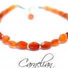 Carnelian Drum 3-6mm Faceted beads adjustable stacking bracelet | STK-1902