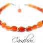 Carnelian Drum 3-6mm Faceted beads adjustable stacking bracelet | STK-1902