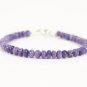 Charoite Rondelle 5mm Smooth beads adjustable stacking bracelet | STK-1972