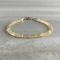 Citrine Rondelle 4mm Faceted beads adjustable stacking bracelet | STK-2139