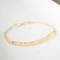 Citrine Rondelle 4mm Faceted beads adjustable stacking bracelet | STK-2143