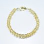Citrine Rondelle 6mm Faceted beads adjustable stacking bracelet | STK-2149
