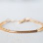 Citrine Rondelle 3mm Faceted beads adjustable stacking bracelet | STK-2194