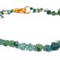Emerald Tumble  5-8mm Smooth beads adjustable stacking bracelet | STK-2433