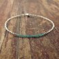 Emerald Rondelle 2mm Faceted beads adjustable stacking bracelet | STK-2530