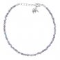 Iolite Round 2-2.5mm Faceted beads adjustable stacking bracelet | STK-3722